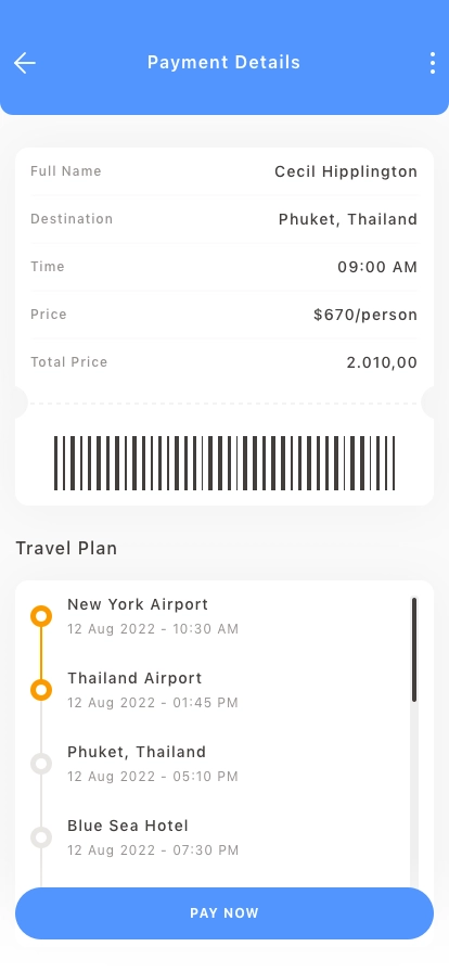 Travel Service Mobile App UI Kit - Screenshot 4