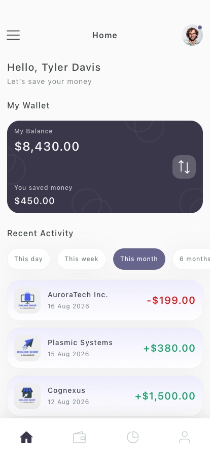 Fintech Mobile App UI Kit - Screenshot 1