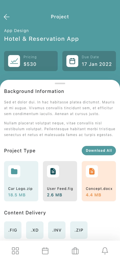 Sales Management Dashboard Mobile App UI Kit - Screenshot 2