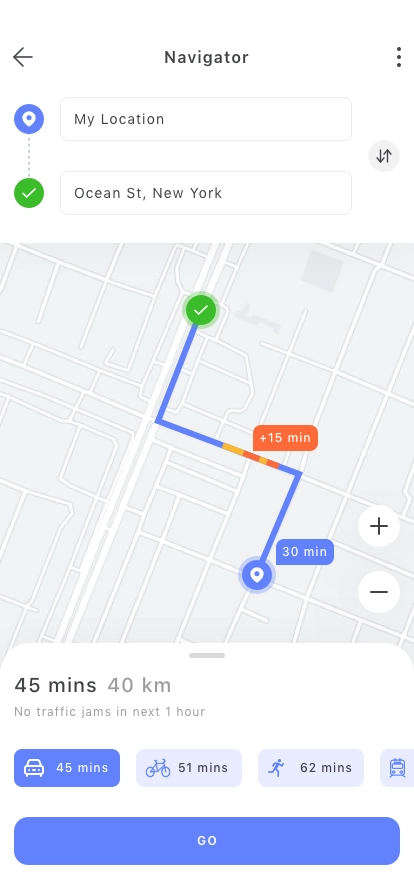 Navigator App UI Kit - Screenshot 1