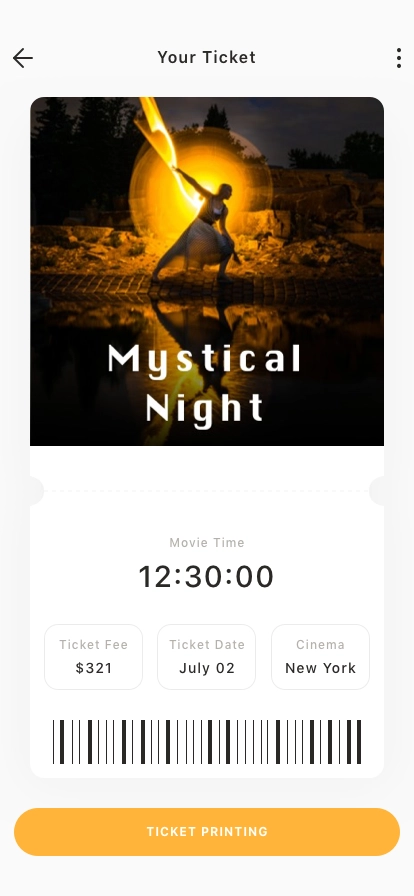 Movie Ticket Mobile App UI Kit - Screenshot 4