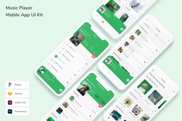 Music Player Mobile App UI Kit