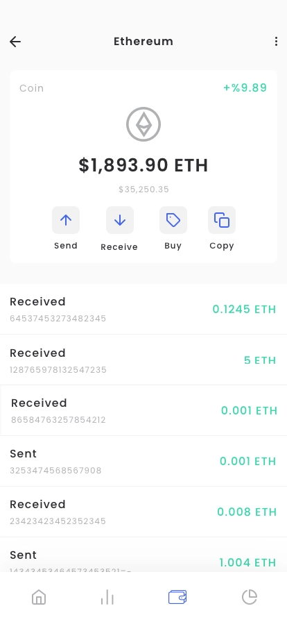 Crypto Investment & Wallet App UI Kit - Screenshot 5