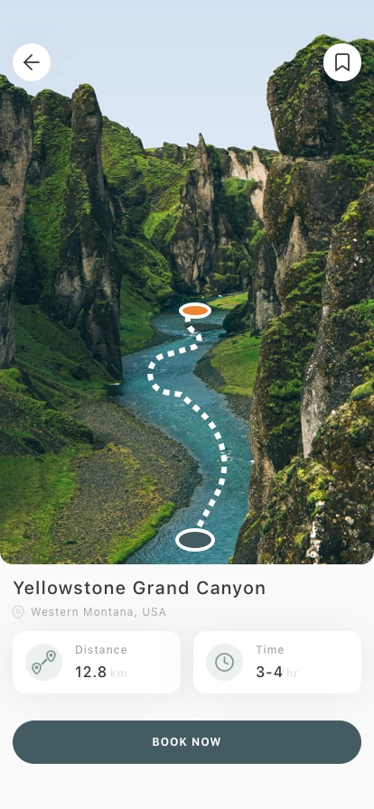 Hiking Mobile App UI Kit - Screenshot 3