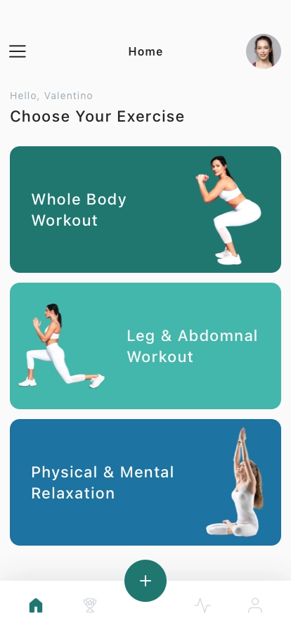 Exercise & Training Mobile App UI Kit - Screenshot 1