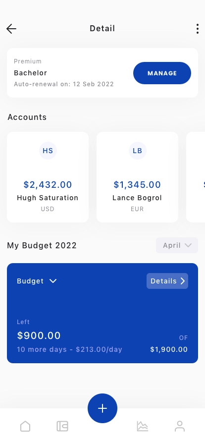 Money Management Mobile App UI Kit - Screenshot 3