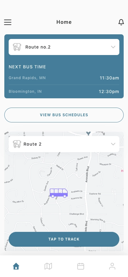 Bus Tracking Mobile App UI Kit - Screenshot 1