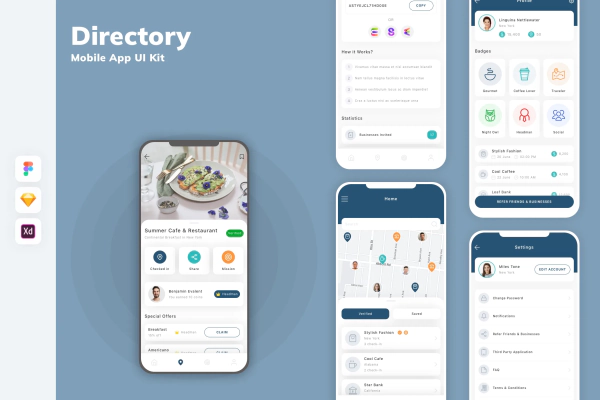 Directory Mobile App UI Kit