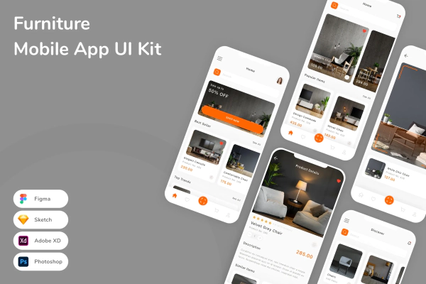 Furniture Mobile App UI Kit