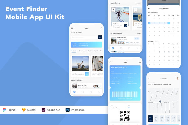 Event Finder Mobile App UI Kit