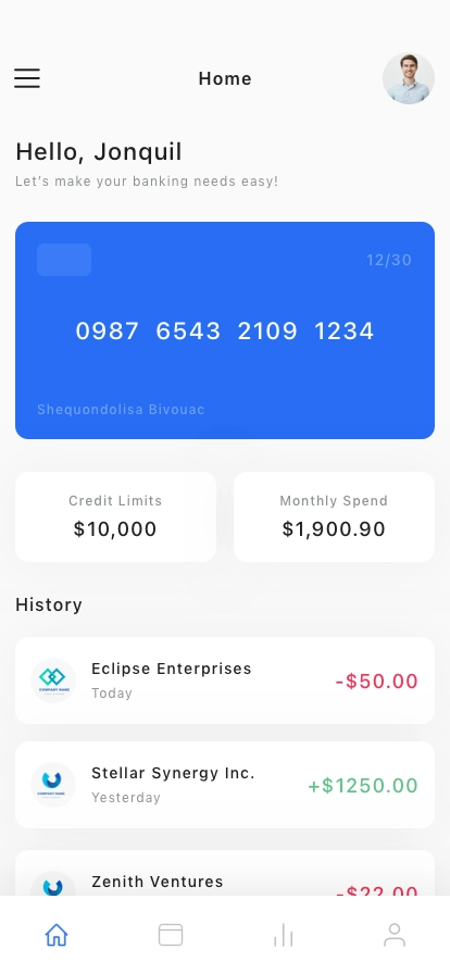 Personal Banking Mobile App UI Kit - Screenshot 3
