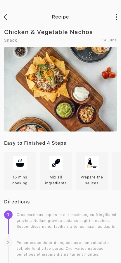 Food Recipe Mobile App UI Kit - Screenshot 4