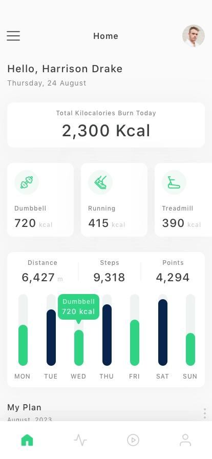 Workout Tracking Mobile App UI Kit - Screenshot 1