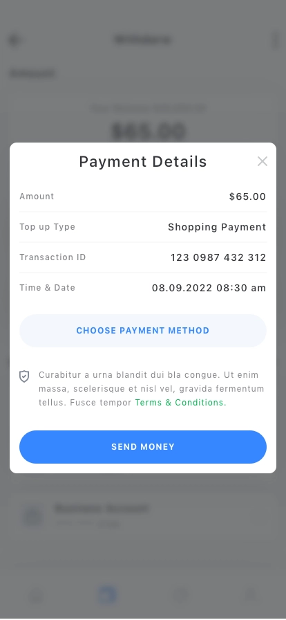 Send Money Mobile App UI Kit - Screenshot 3