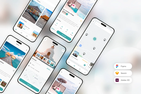 Travel Service Mobile App UI Kit