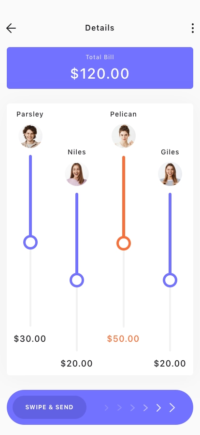 Split Bill App UI Kit - Screenshot 5