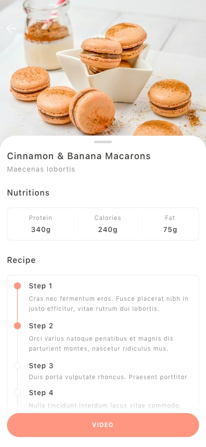 Food Recipe Mobile App UI Kit - Screenshot 5