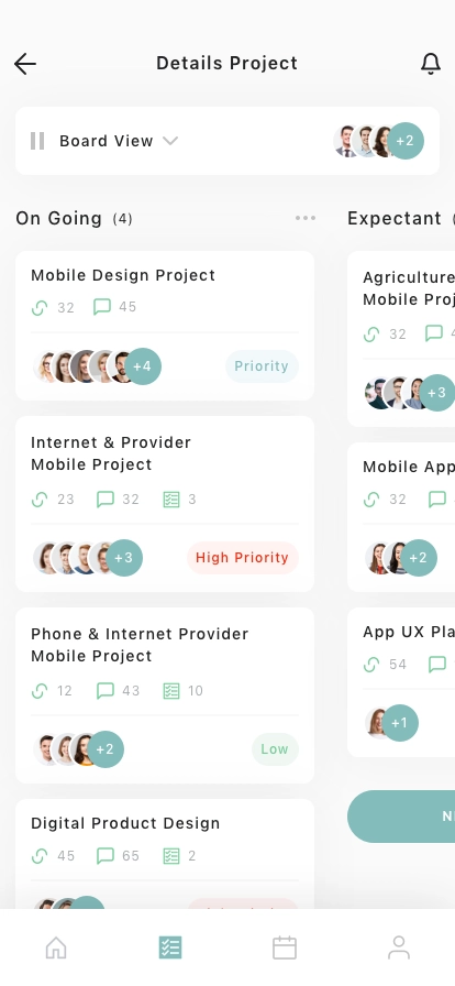 Project Management Mobile App UI Kit - Screenshot 3