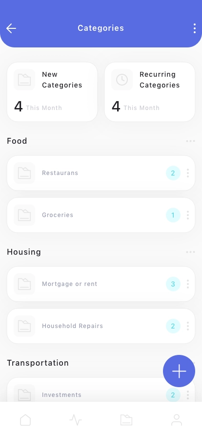 Budget Planning Mobile App UI Kit - Screenshot 3