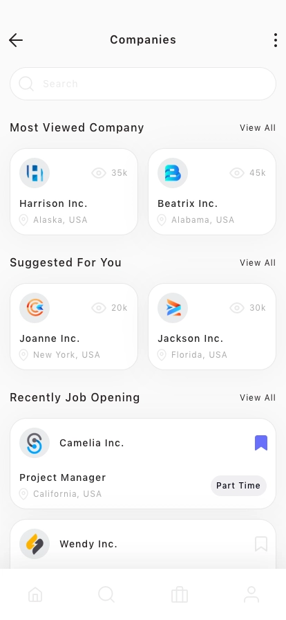 Job Finding Mobile App UI Kit - Screenshot 3
