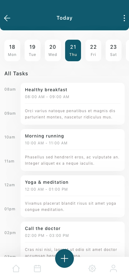 Productivity & Pomodoro Mobile App UI Kit - Screenshot 4