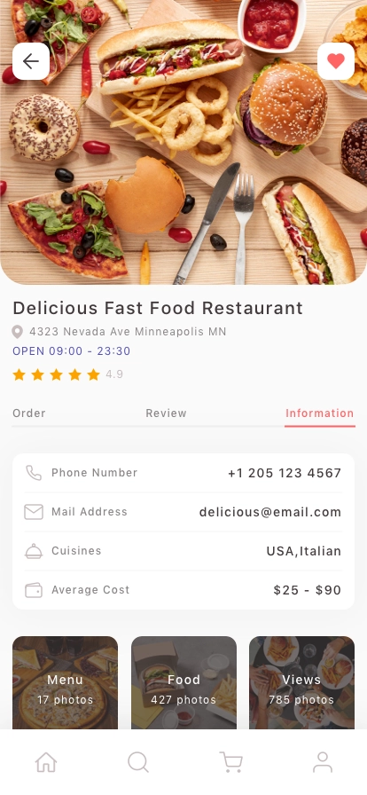 Food Delivery Mobile App UI Kit - Screenshot 5