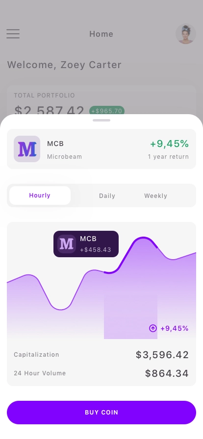 Stock Market Mobile App UI Kit - Screenshot 2