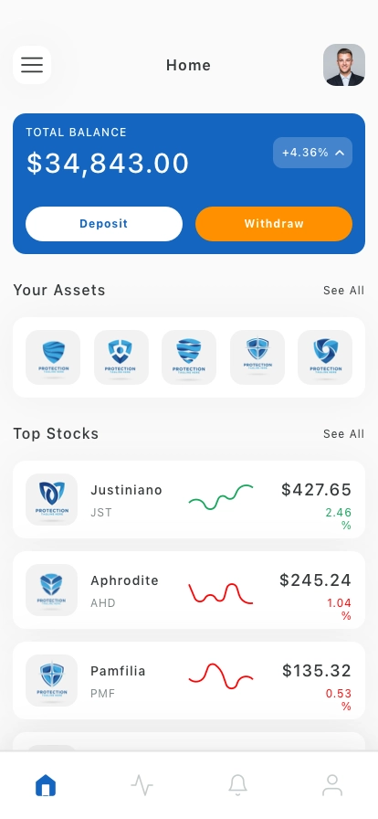 FX Trader Mobile App UI Kit - Screenshot 1