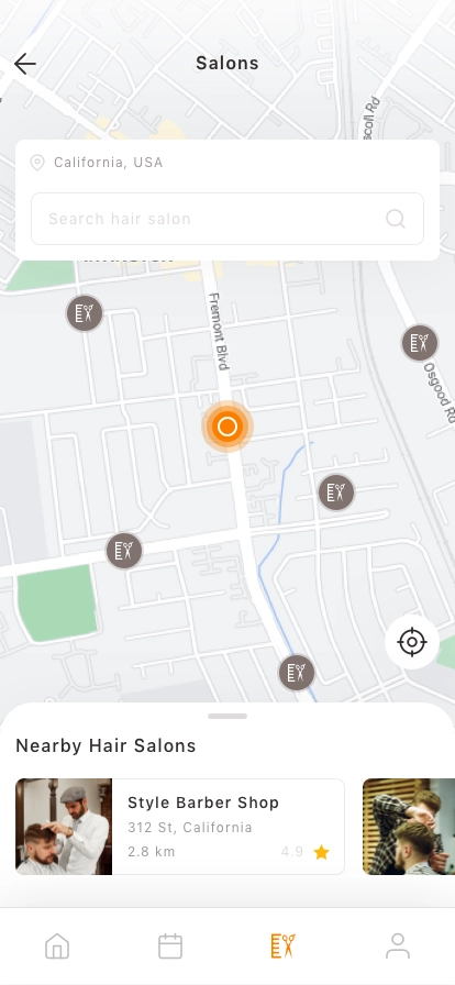 Hair Salon Appointment Mobile App UI Kit - Screenshot 4