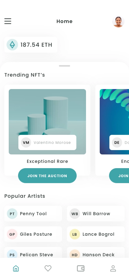 NFT Marketplace Platform Mobile App UI Kit - Screenshot 3