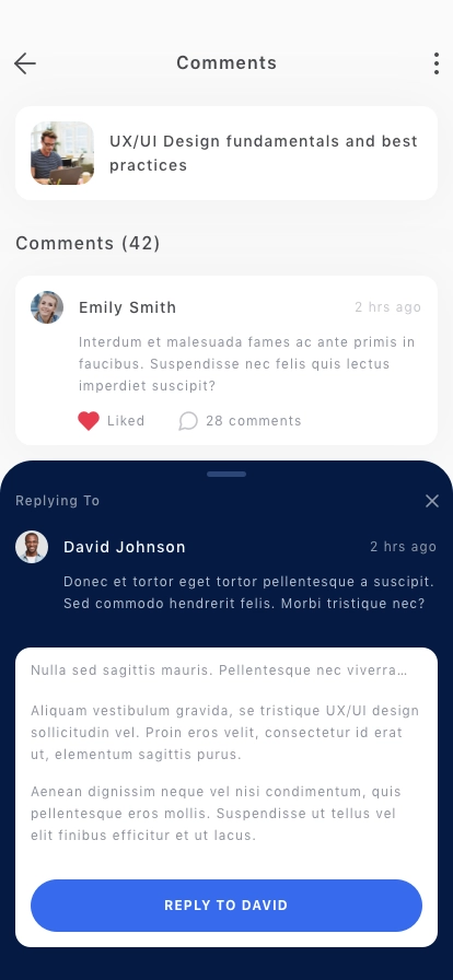 CMS Mobile App UI Kit - Screenshot 4