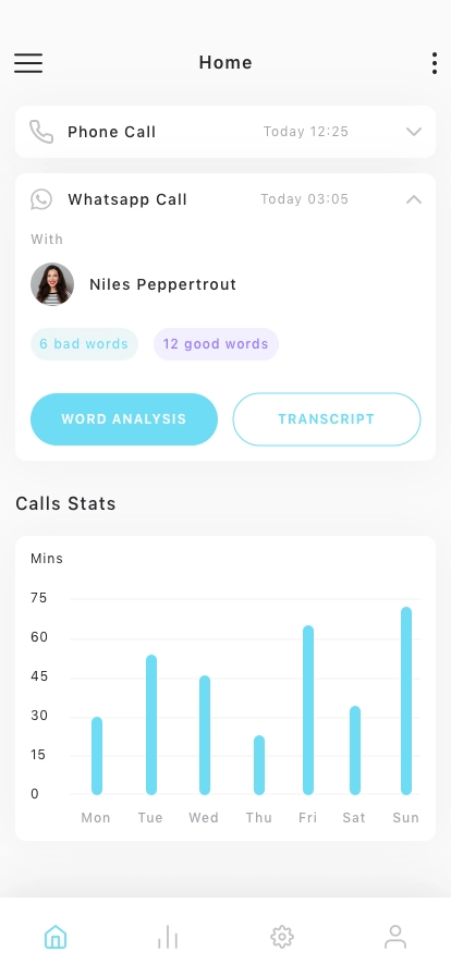 Voice Analysis Mobile App UI Kit - Screenshot 1