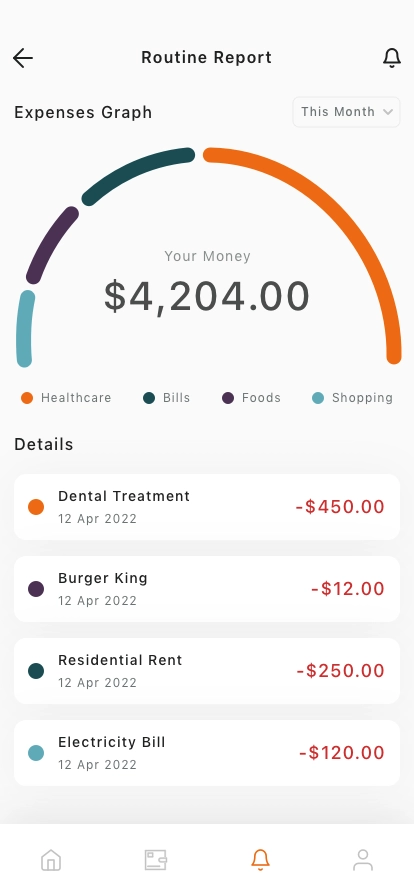 Personal Fintech Mobile App UI Kit - Screenshot 2