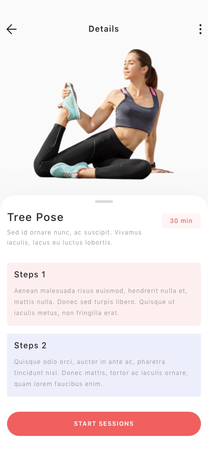 Fitness & Yoga Club App UI Kit - Screenshot 3