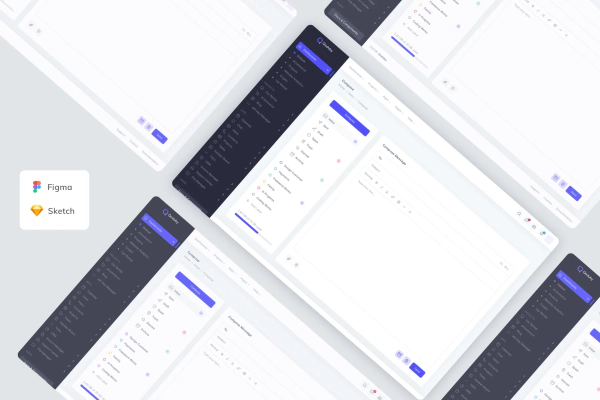 Mailbox Compose Admin Dashboard Template UI Kit
