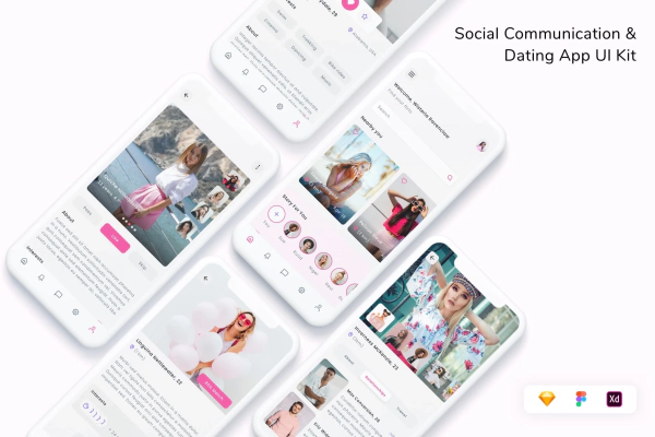 Social Communication & Dating App UI Kit