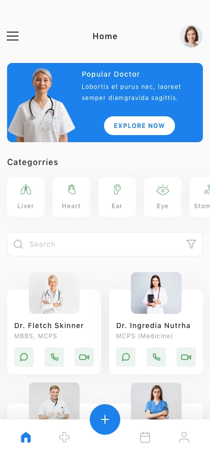 Medical Finder Mobile App UI Kit - Screenshot 1