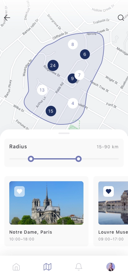 Maps Concept Mobile App UI Kit - Screenshot 3