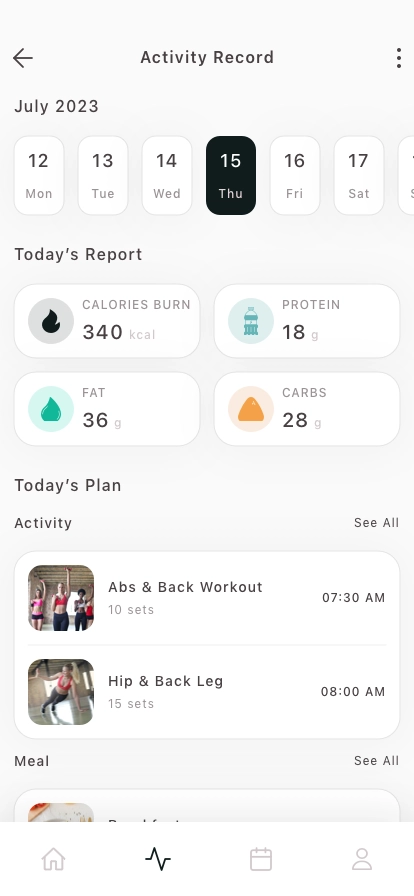 Fitness Exercise Mobile App UI Kit - Screenshot 4