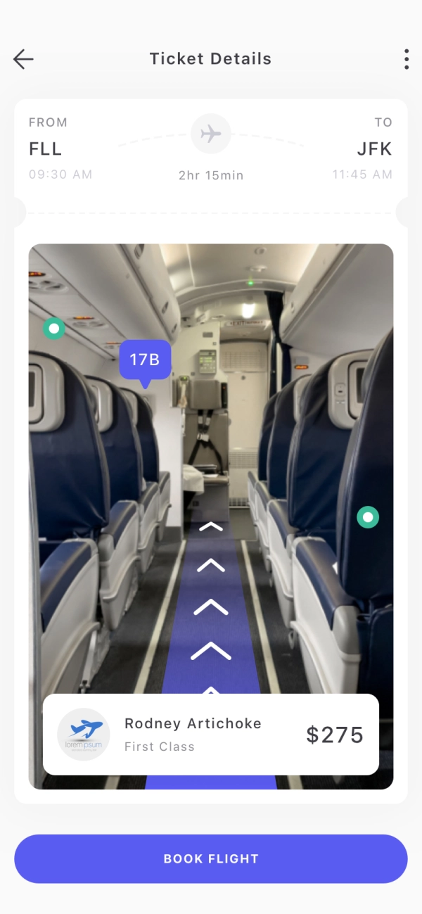 Flight Booking Mobile App UI Kit - Screenshot 2