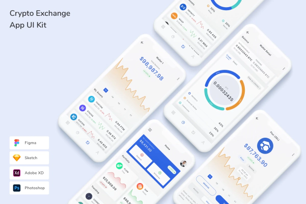 Crypto Exchange App UI Kit