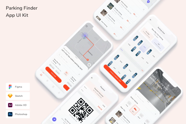 Parking Finder App UI Kit