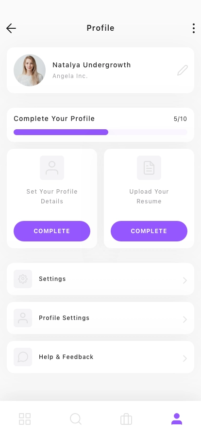 Job Finder Mobile App UI Kit - Screenshot 5
