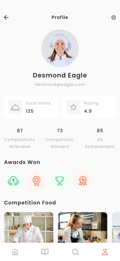 Chef Finder & Cooking Mobile App UI Kit for Figma, Sketch & XD | UIworkshop