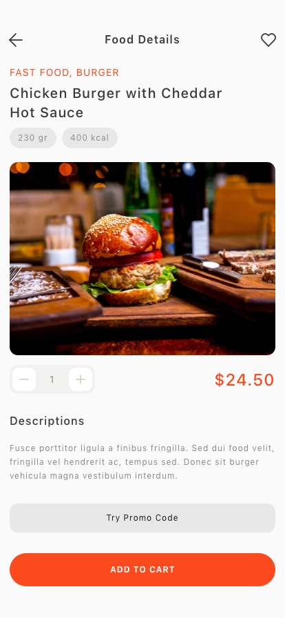 Food Delivery Mobile App UI Kit - Screenshot 4