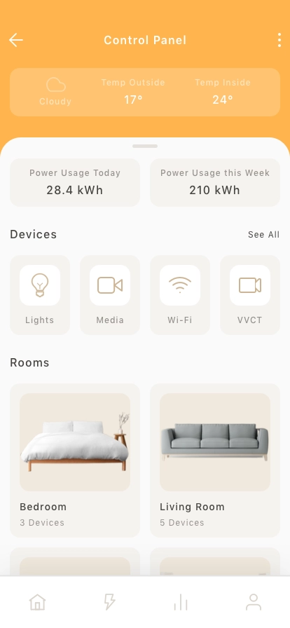 Smart Home Mobile App UI Kit - Screenshot 4