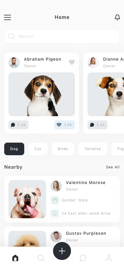 Pet Adoption Mobile App UI Kit - Screenshot 1