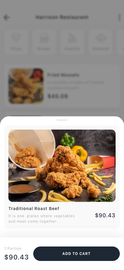 Food Delivery Mobile App UI Kit - Screenshot 4