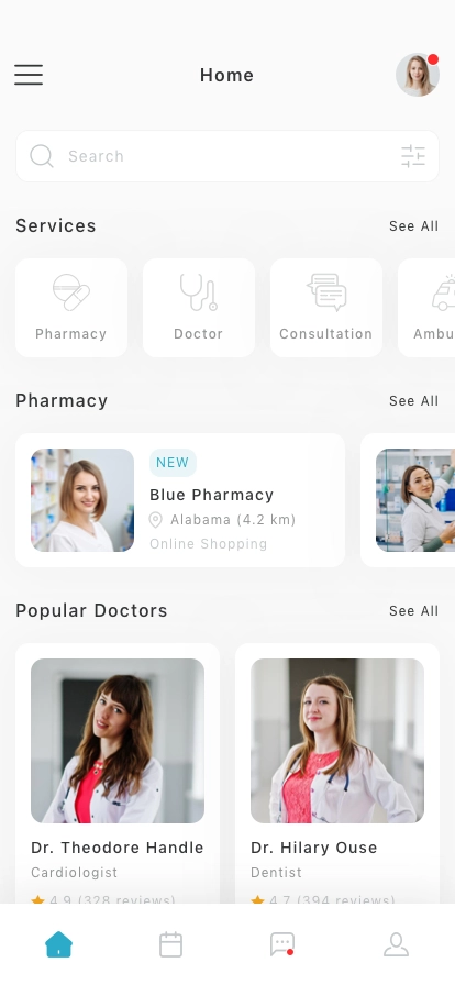 Doctor & Medical Mobile App UI Kit - Screenshot 1