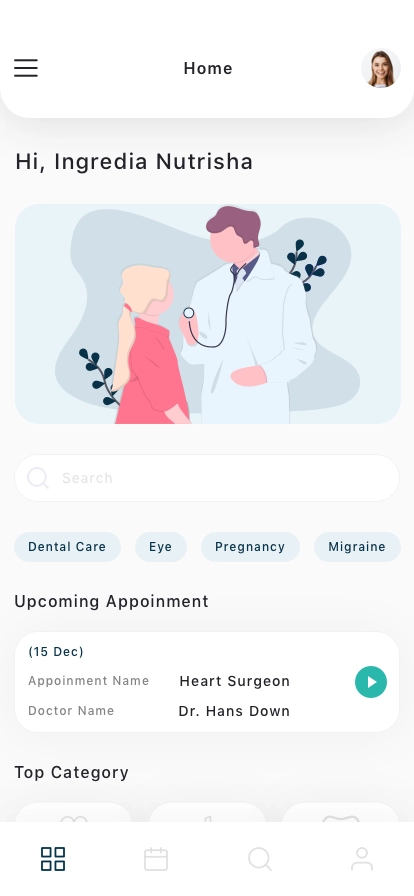 Medical Services Mobile App UI Kit - Screenshot 1